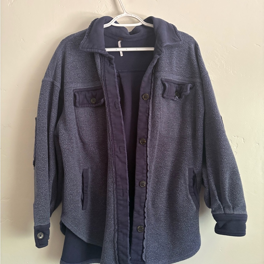 Free People Navy Blue Jacket